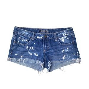 Bleached Jean Shorts